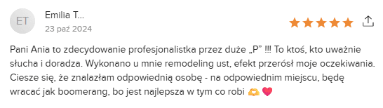 Opinia klientki Piekny Swiat
