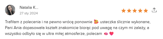 Opinia klientki Piekny Swiat