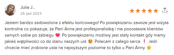 Opinia klientki Piekny Swiat