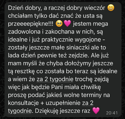Opinia klientki Piekny Swiat